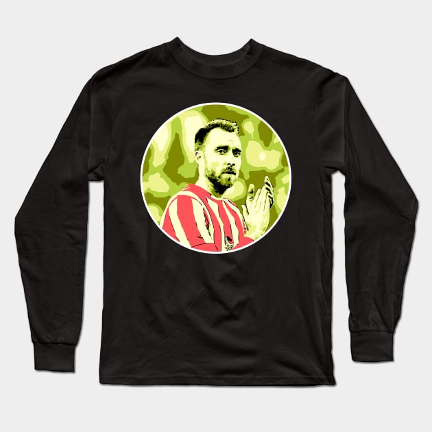 Christian Eriksen is a living legend Long Sleeve T-Shirt by DanielVind